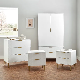  Nice Design MDF Solid Wood OEM ODM White Wooden Bedroom Sets Furniture Bedroom Sets