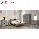 Chinese Wholesale Hotel Home Unique Bed Furniture Modern Wooden MDF Bedroom Set