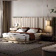  High End Bedroom Set Modern Furniture Leather Luxury King Size Leather Queen Size Double Bed Sleeping Bedroom Furniture Set