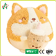  New Cuddly Corgi Plush Corgi Doll Sleeping Pillow on Bed