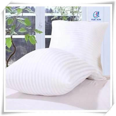 White Striped Polyester Pillow Insert 20" L X 20" W