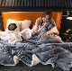 Double Blanket and Thick Coral Wool Winter Lamb Blanket