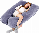  Manufacture Velour U Shape Full Body Pregnancy Pillow for Women Massage Sleeping
