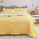  Amazon Hot Reversible Home Hotel Microfiber Polyester Blend Quilted Blanket Quilts Bedding Bedspread Set