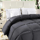  Bedding Comforter Duvet Insert - Quilted Comforter with Corner Tabs - Box Stitched Down Alternative Comforter (Twin, Grey)