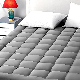 Twin Mattress Topper Quilted Fitted Mattress Protector in Light Grey