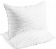  Hotel Collection Bed Pillows Standard / Queen Size Set of 2 - Down Alternative Bedding Gel Cooling Pillow for Back, Stomach or Side Sleepers