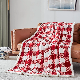  Sherpa Red and White Buffalo Plaid Christmas Throw Blanket, Fuzzy Fluffy Soft Cozy Blanket, Fleece Flannel Plush Microfiber Blanket for Couch Bed Sofa