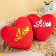  Simple Basic Style Red Heart Pillow Super Soft Customized Logo Red Heart Pillow Is a Must-Have for Home Use