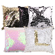  Heat Transfer Sequins Heart-Shaped Square Pillow Sublimation Pillow for Print Picture and Logo