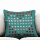  Hotel Bedding Red Heart Pattern Upholstery Sofa Fabric Pillow