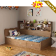  China Wholesale Home Hotel Bedroom Furniture Set MDF Wooden Double King Bed Wall Sofa Bed Children Kids Bed (UL-20BC173)