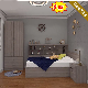  Luxury Mattress Leather Bunk Hospital King Single Hotel Bedroom Furniture Mattress Queen Double Wall Wooden Bed
