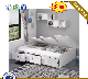  School Home MDF Wooden Bedroom Living Room Furniture Single Children Kids Bunk Dormitory Bed with Drawer Cabinet