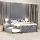  Customized Huayang Kids Sofa King Bunk Leather Bed Set Home Furniture Manufacture