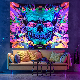  Art Aesthetic Wall Hanging Room Decor Tapestries Poster Art Glows Under Ultraviolet Light Fluorescent Tapestry