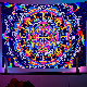 Custom Tapestry Printing Polyester Woven Wall Hanging Glowing Dark Tapestry