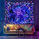  Fluorescent Tapestry Hanging Cloth Wall Decor Glow Under Ultraviolet Light Room Aesthetic for Teen Girls