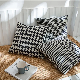 Nordic High Quality Black and White Houndstooth Plaid Sofa Cushion