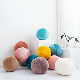  Round Soft Plush Throw Cushion Cover Faux Fur Round Pillow Cases