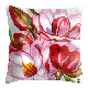  Vancy Arts Red Flower Cross Stitch Embroidered Pillow Cushion Cover