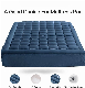 Twin Size Mattress Pad Pillow Top Mattress Cover of Beeding Set in Dark Blue