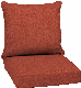  Outdoor Seat Back Cushion Oxford Fabric Water Resistant Durable Thicken Pad with Straps Outdoor Sofa Cushions