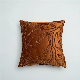  Home Decoration Rainbow Cushion Cover Chenille Rope Embroidery Leaf Pattern Pillow Cover Burgendy Taupe Velvet 45X45cm Cushion for Living Room Bed Room