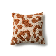  Cozy Knitting Feather Snug Jacquard Terra Coral Animal Skin Leopard Plush 50X60