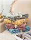  Boho Jacquard Stone Washed Geometric 100% Cotton Fringes Home Decor Blanket Throw