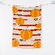 Hot Sale Custom Halloween Red Stripe Pumpkin Kitchen Linen Tea Towel