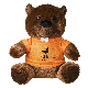  Beaver Brown with T-Shirt Plush Soft Sitting Animal Factory Stuffed Toys