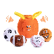  Plush Stuffed Sports Bag Toys with 4 Talking Soft Balls