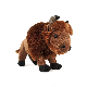 Fluffy Stuffed Plush Sitting Animal Kids Gift Buffalo Custom Toys