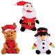 Animal Soft Holiday Christmas Stuffed Plush Animal Custom Toys