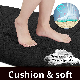  Flannel Fleece Memory Foam Toilet Shower Non Slip Indoor Front Door Mat Set