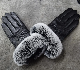  Hot Sale Genuine Fur Classic Gloves with Real Rabbit Hair