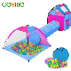  3 in 1 Kids Pop up House Play Tent with Tunnel Combo