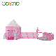 Kids 3PC Rocketship Play Tents with Ball Pit Crawl Tunnel