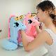  Custom Soft Stuffed Plush Toy Unicorn Travel Neck Pillow with Hoodie Cap