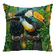  45*45cm Animal Parrot Pattern Custom Cushion Cover Living Room Bedroom Car Hotel Cushion Cover