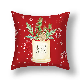  Home Snow Flake Elk Print Cushion Cover Cushion Pillow Case for Christmas