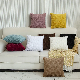  Nordic High Quality Solid Geometric Striped Velvet Custom Cushion Cover Living Room Bedroom Car Hotel Cushion Cover