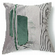  Hand Embroidery Geometric Pillow Cover Grey Green Appliques Cushion Decoration 45X45cm Pillow Sham Cushion