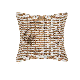 Custom Modern Home Pillow Cover Cotton Woven Cushion Cover Striped Jacquard Throw Pillow Cover with Invisible Zipper manufacturer