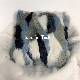  Multicolor Jacquard Faux Fur Cushion Cover/Faux Fur Pillow