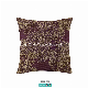  High Density Abstract Peony Jacquard Upholstered Couch Cushion Almofada