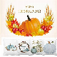  Pumpkin Halloween Thanksgiving Day Design Seat Cushion with Velvet Fabric 100% Polyester