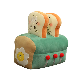 Adorable Design Bread Shape Cushion with Different Cute Expression