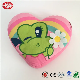  Frog Girl Catch Beautiful Flower Rainbow Heart Shape Cushion